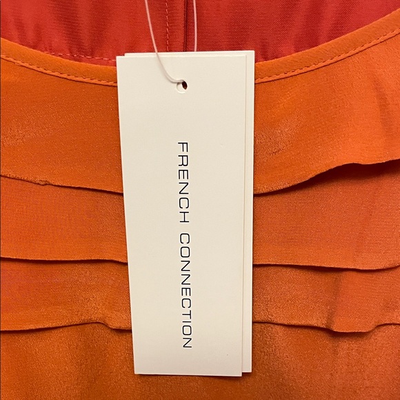 Nwts Women’s French Connection Tuscan Summer Silk Dress Size 12 - Picture 8 of 12